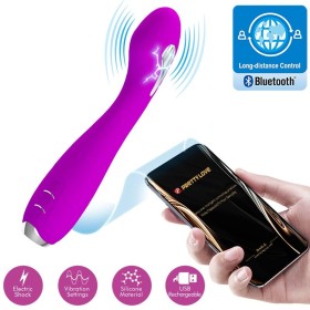 PRETTY LOVE Hector Vibrator mit Elektroshock und kostenloser App-Steuerung, Violett