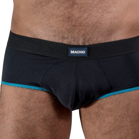 MACHO MS24B Klassischer Herren-Slip in Dunkelblau, Größe S