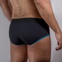MACHO MS24B Klassischer Herren-Slip in Dunkelblau, Größe S