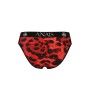 ANAIS MEN - SAVAGE Slip aus roter Mikrofaser mit Animal-Print