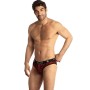 ANAIS MEN - Tribal Slip XL aus roter Mikrofaser mit Animal-Print