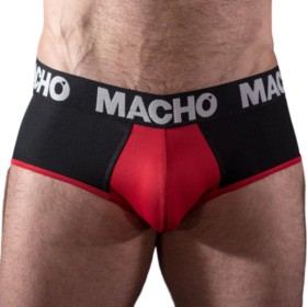 MACHO MS26N Herren Slip Schwarz/Rot Größe L