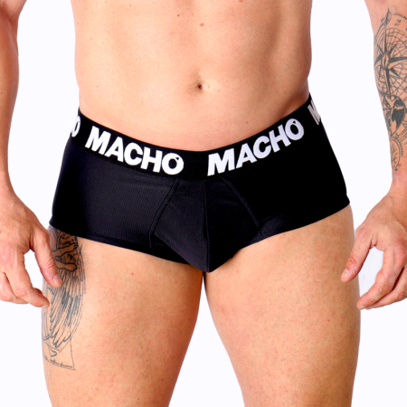 MACHO MS30NG Herren Slip Schwarz L – Klassischer Komfort mit Lycra