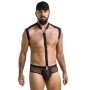 PASSION - 038 SET JOHN SCHWARZ S/M - Herren-Lingerie-Set