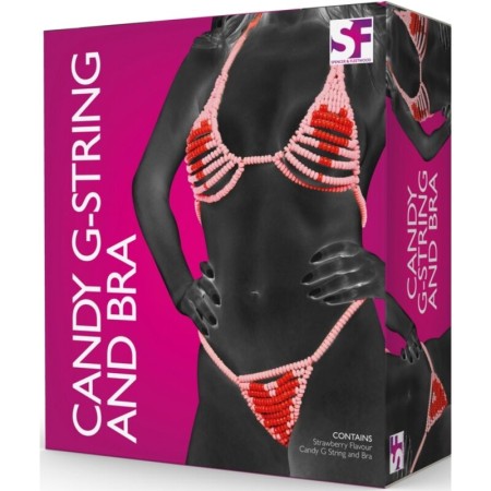 SPENCER & FLEETWOOD - Candy Lovers verstellbarer BH und String aus essbaren Bonbons