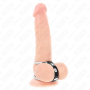 KINK Doppelte Metall-Penisringe 3,8 cm bis 5 cm mit Lederverbindung