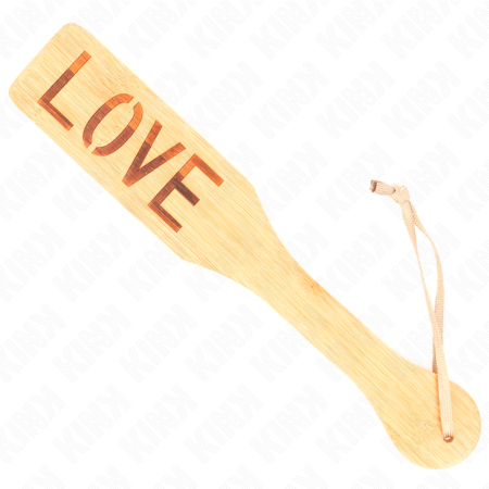 KINK Bambus-Paddle "LOVE" 32 x 5,5 cm - Kraftvoll & Stilvoll