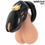 ADDICTED TOYS LOCKED - Obsidian Hold Penis-Käfig Größe S