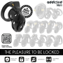 ADDICTED TOYS LOCKED - SEALED CRYPT Peniskäfig 8 cm mit Schloss