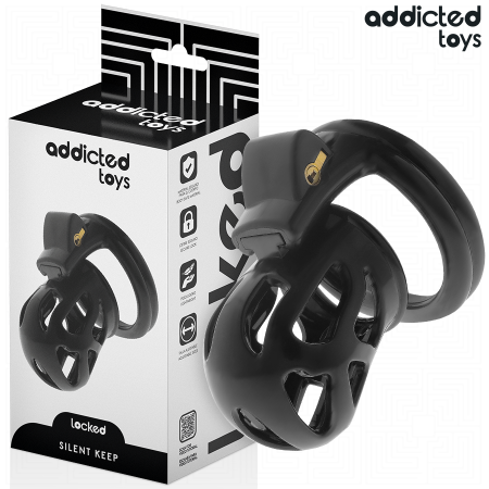 ADDICTED TOYS LOCKED - Silent Keep Peniskäfig 7,5 cm mit Schloss