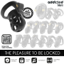 ADDICTED TOYS LOCKED - Silent Keep Peniskäfig 7,5 cm mit Schloss