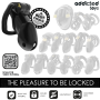 ADDICTED TOYS LOCKED - Mindnight Cell Penis-Käfig Größe L