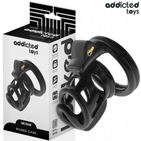 ADDICTED TOYS LOCKED - GILDEN CAGE Silikon Peniskäfig 8,5 cm