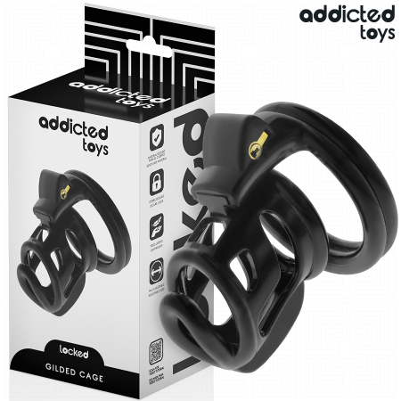 ADDICTED TOYS LOCKED - GILDEN CAGE Silikon Peniskäfig 8,5 cm