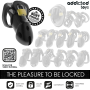 ADDICTED TOYS LOCKED - UNBROKEN DEN Penis-Käfig 9,8 cm mit Schloss