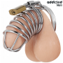 ADDICTED TOYS LOCKED - IRON CELL Metall Penis-Käfig 5 cm Größe L