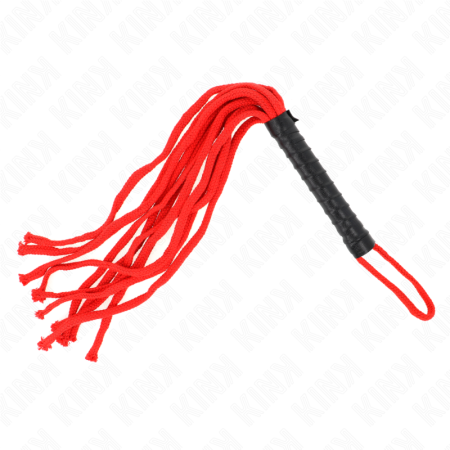 KINK – Rotes Seilpeitsche 56 cm – BDSM Látigo aus hochwertigem Material