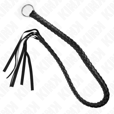 KINK Schlangenpeitsche mit schwarzem Handring, 65 cm