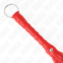 KINK - Einfacher Mini-Lederpeitsche Rot 28 cm