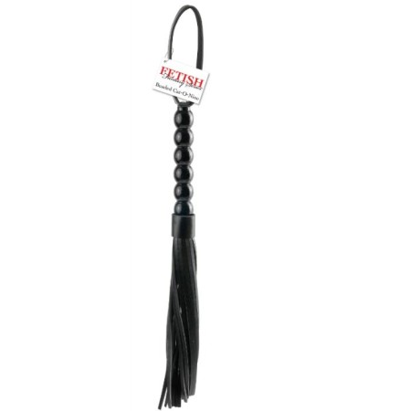Fetish Fantasy Series - Geriffelter Holzgriff Cat-O-Nine Tails Peitsche