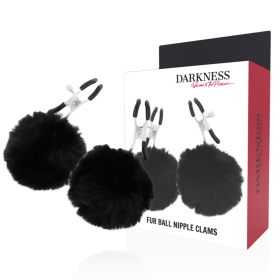 DARKNESS Sensations - Verstellbare Nippelklemmen mit Pompons