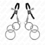 KINK - Nippelklemmen mit 3 Ringen, 6 cm