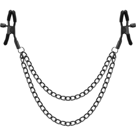 BEGME - RED EDITION Nippelklemmen mit Kette, nickelfrei, Edelstahl