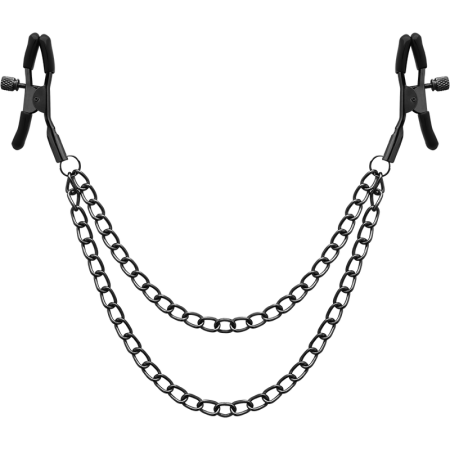 BEGME - RED EDITION Nippelklemmen mit Kette, nickelfrei, Edelstahl