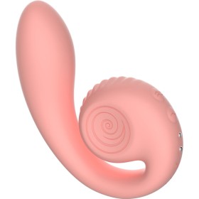 Snail Vibe Gizi Dual Stimulator - Rosa, medizinische Silikonqualität