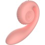Snail Vibe Gizi Dual Stimulator - Rosa, medizinische Silikonqualität