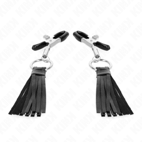 KINK - Pinzetten für Nippel mit Kunstlederquasten 6 cm