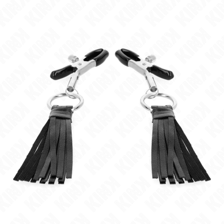 KINK - Pinzetten für Nippel mit Kunstlederquasten 6 cm