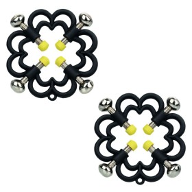 CALEXOTICS Boundless Nippelklemmen – Verstellbare 4-Punkt Schraubklemmen für intensives Vergnügen