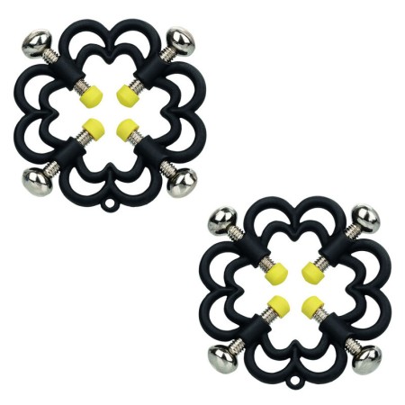 CALEXOTICS Boundless Nippelklemmen – Verstellbare 4-Punkt Schraubklemmen für intensives Vergnügen