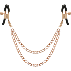 BEGME Black Edition Premium Nippelklemmen mit Kette, nickelfrei