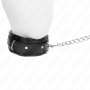 KINK Schweres Halsband mit Leine 65 cm, Modell 1, verstellbar 36,5-50 cm