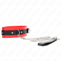 KINK Halsband mit 65 cm langer roter Leine, 54 x 4,5 cm