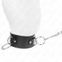 KINK Verstellbares Halsband mit 3 Ringen und 65 cm Leine, Modell 2, 36-43 cm x 5 cm