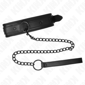 KINK Neopren Bondage Halsband mit verstellbarem 78 cm Riemen, Modell 2