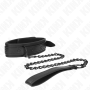 KINK Neopren Bondage Halsband mit verstellbarem 78 cm Riemen, Modell 2