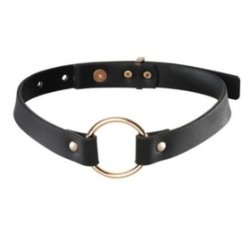 Bijoux Indiscrets Maze - Verstellbares Schwarzes BDSM Choker Halsband