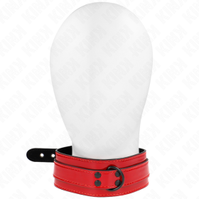 KINK Verstellbares Halsband in Weinrot 37,5-49,5 cm x 5 cm