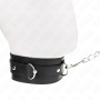 KINK Halsband mit 65 cm langer Leine in Schwarz, 54 x 4,5 cm
