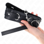KINK Halsband mit 65 cm langer Leine in Schwarz, 54 x 4,5 cm