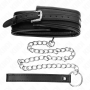 KINK Halsband mit glänzender Schnalle und 65 cm langer Leine