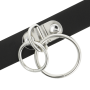 COQUETTE CHIC DESIRE - Veganes Leder Choker mit Doppelring