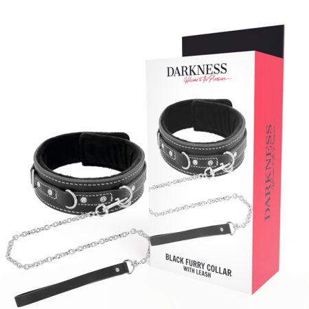 DARKNESS Bondage Lederhalsband mit Leine – Hochwertiges BDSM Accessoire