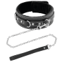 DARKNESS Bondage Lederhalsband mit Leine – Hochwertiges BDSM Accessoire