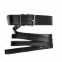 KINK Halsband mit 116 cm schwarzem, verstellbarem Riemen 32-50 cm x 8 cm
