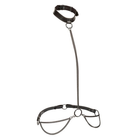 CALEXOTICS - Euphoria Ketten-Halsband & Leine aus veganem Leder